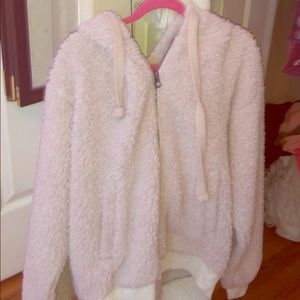 Fluffy zip up